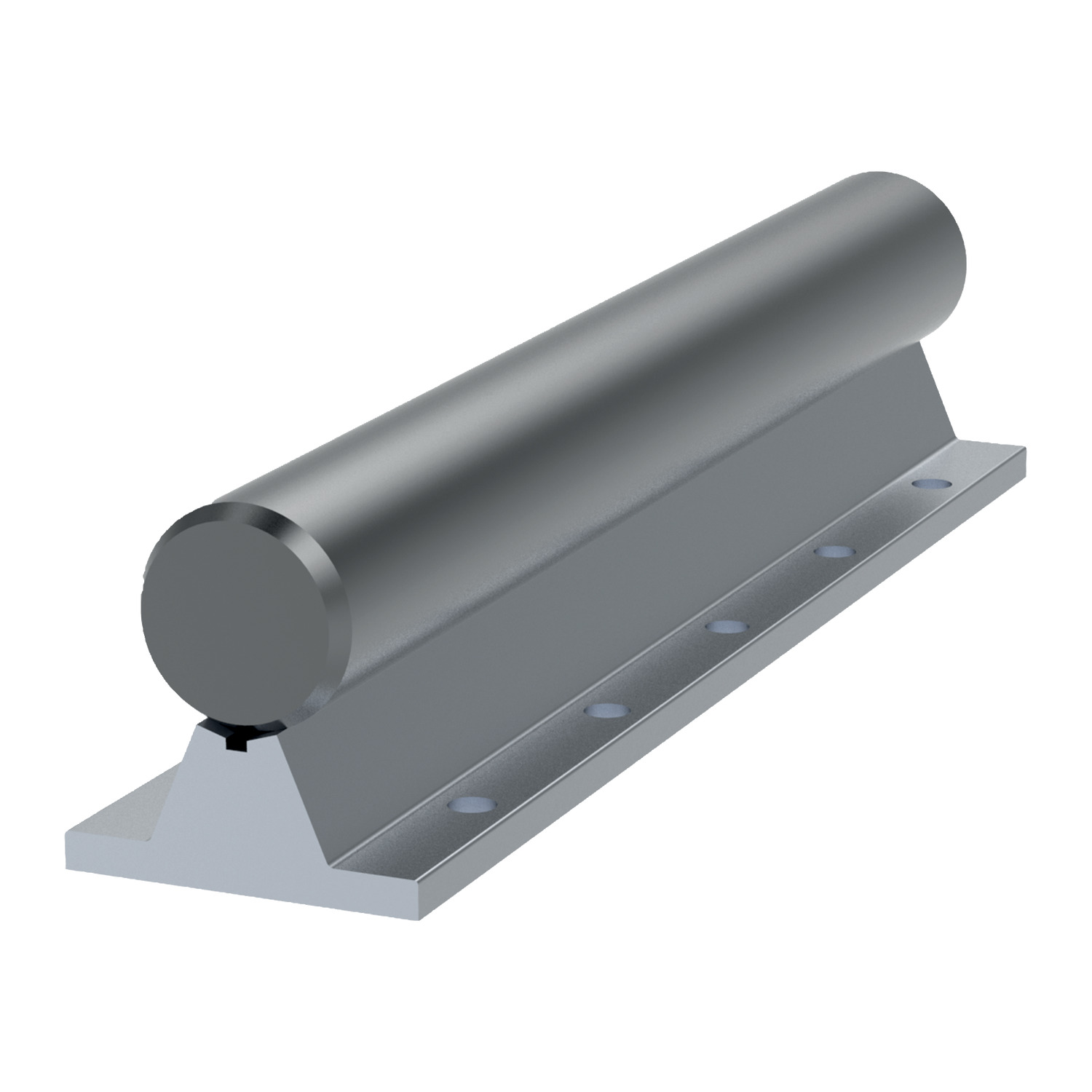 Shaft Support Rails Hardened steel shafting or corrosion resistant linear shaft rods mounted on aluminium alloy support rails, for use with open flanged or unflanged carriages